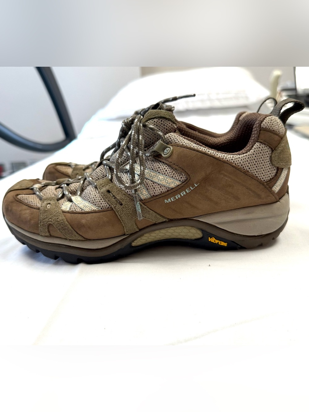 Merrell Siren Sport Q2 Vibram Hiking Trail Shoes Brown Leather Women's 8